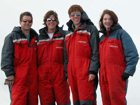 Team Schwitters on Snaefellsjokul in Iceland